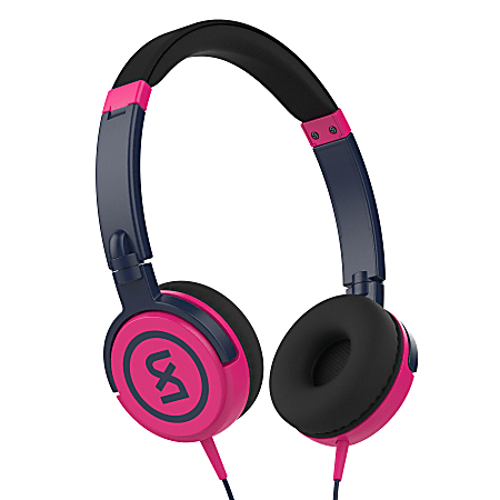 Skullcandy® 2xl Shakedown Wired On-Ear Headphones, Navy/Pink, X5SHHZ-849
